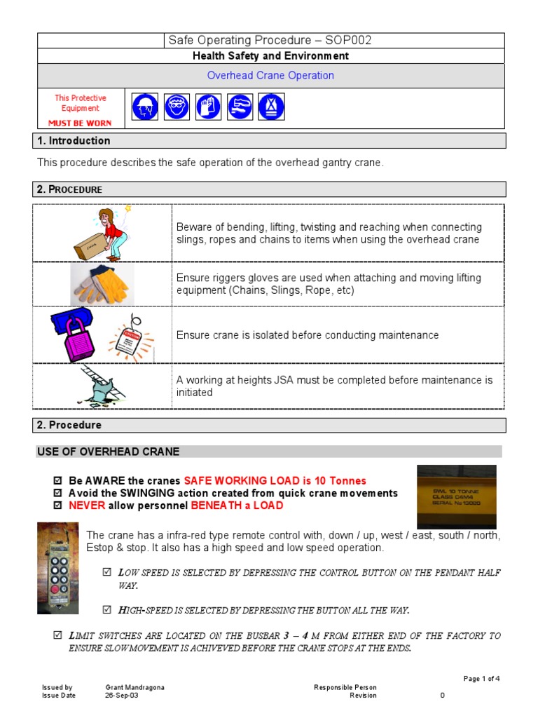 Overhead Crane Safety Guide | PDF | Crane (Machine) | Screw