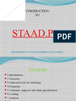 STAAD - Pro: Department of Civil Engineering, Iit Roorkee