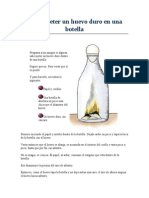 Cómo Meter Un Huevo Duro en Una Botella