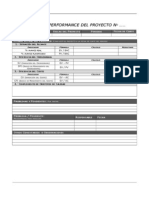 Reporte de Desempeño Del Proyecto