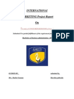 International MARKETING Project Report: A Study of CONSUMER BEHAVIOR of Iran ."