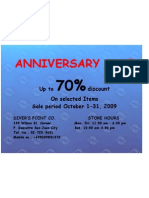 Divers Point Anniversary Sale 