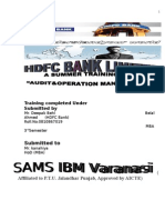 Summer Training Project On HDC Bank Varanasi SHISH MBA SAMS IBM Varanasi