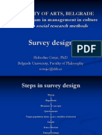 Research Methods - Survey Design