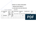Districtwise physical progress report for animal husbandry dept