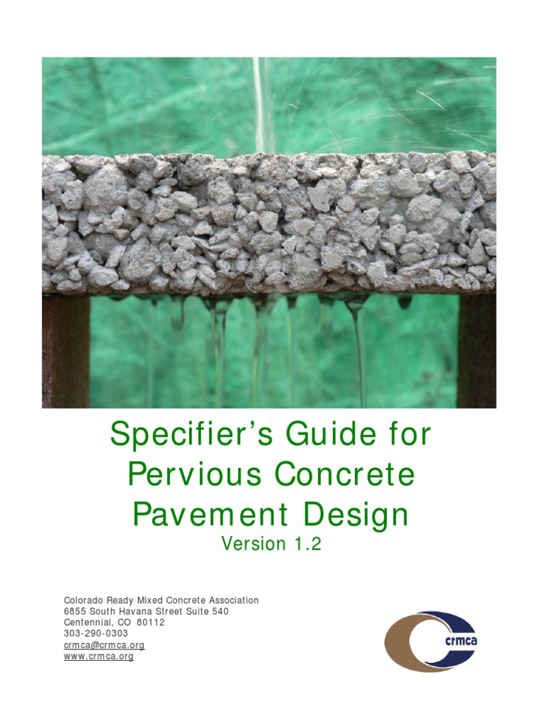 Pervious Concrete Guide 2009-08-18 | PDF