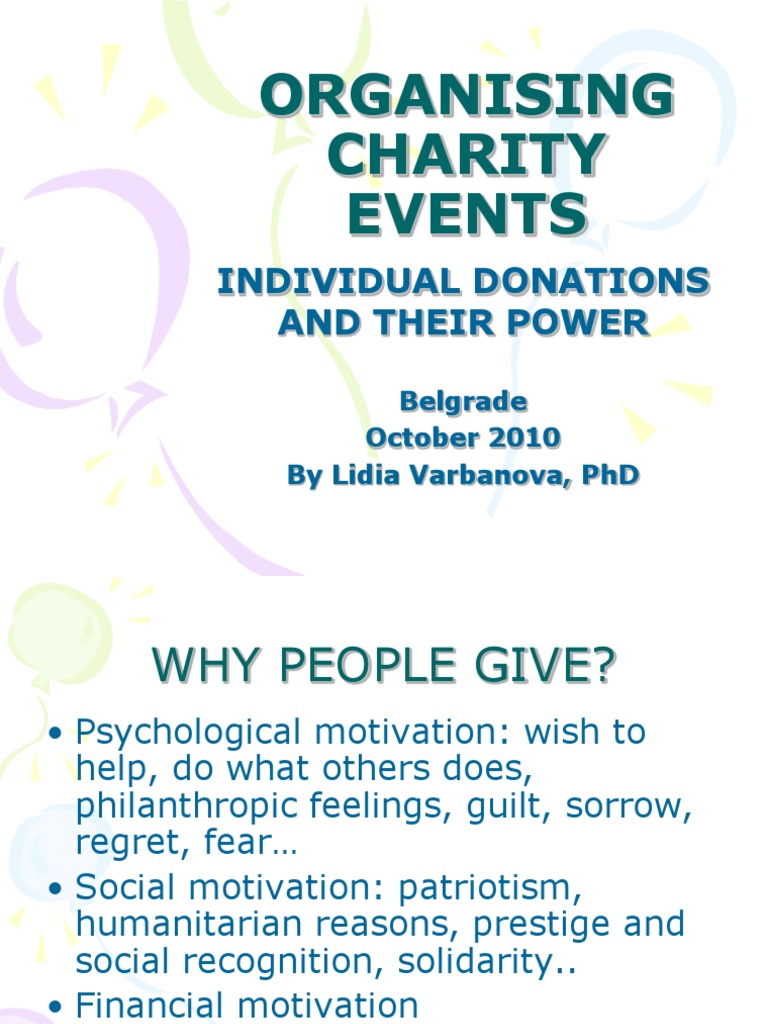 Organizing Effective Charity Events | PDF | Career & Growth | Business