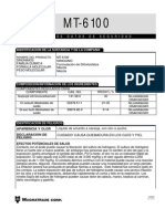 Msds Mt-6100 Spanish