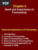 Importance of Forecasting