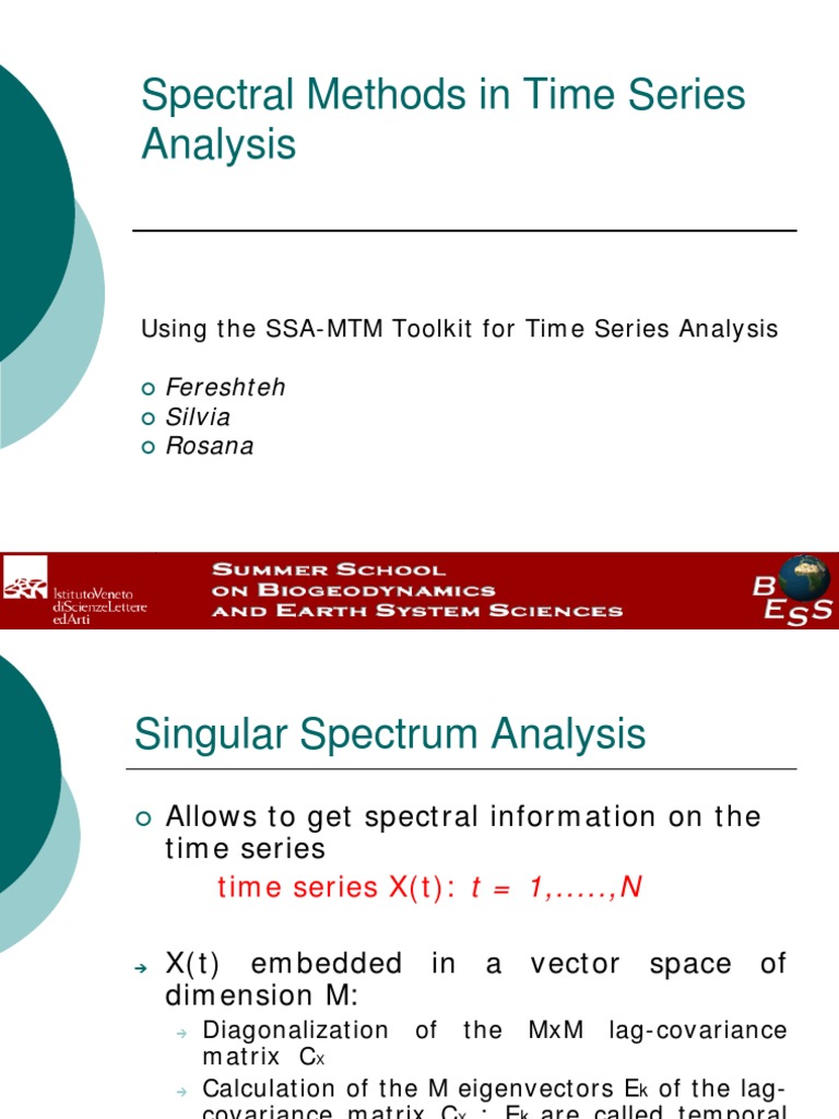 Singular Spectrum Analysis (SSA) Linear Algebra Algorithms