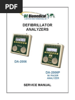 BC Biomedical DA-2006 Defibrillator Analyzer - Service Manual