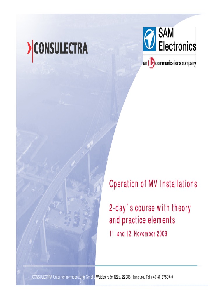 Operation of MV Installations | PDF | Transformer | Insulator (Electricity)