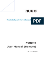 NVRsolo Remote User Manual