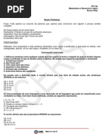 MATEM E RACIOC LÓGICO - Aula 01