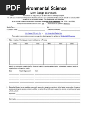 Environmental Science BSA