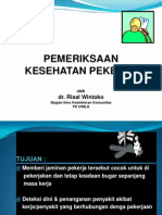 Pemeriksaan Kesehatan Kerja