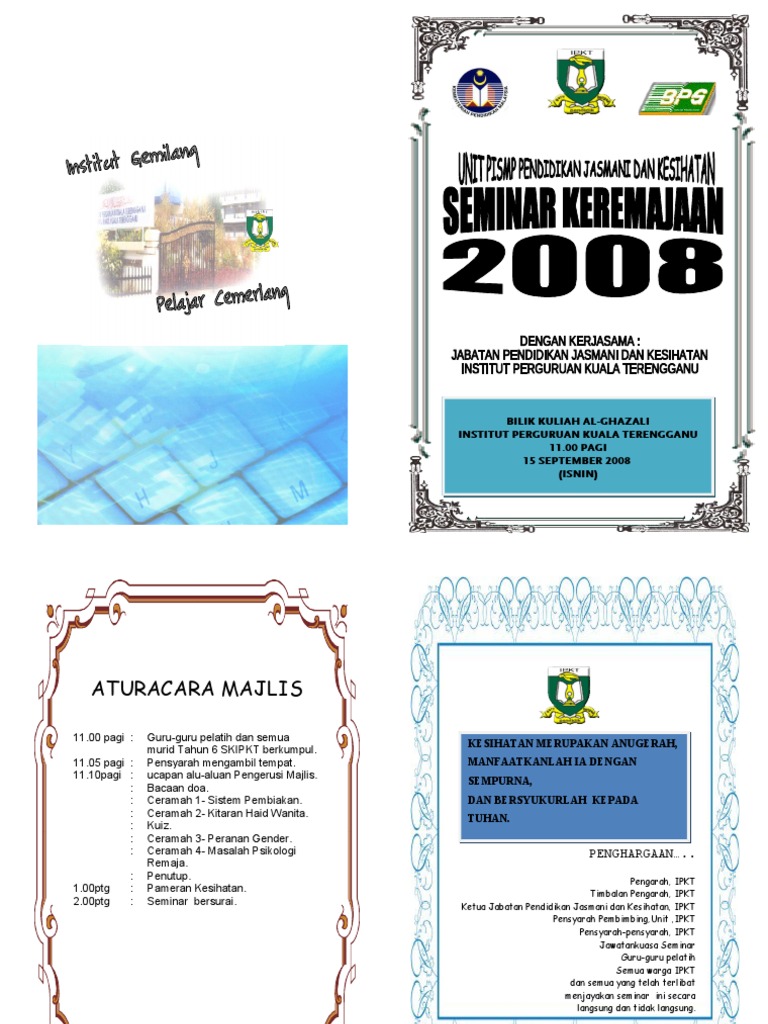 Buku Program Seminar Keremajaan