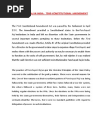 Download Panchayati Raj in India - 73rd Constitutional Amendment by Abhijit Jadhav SN20103398 doc pdf