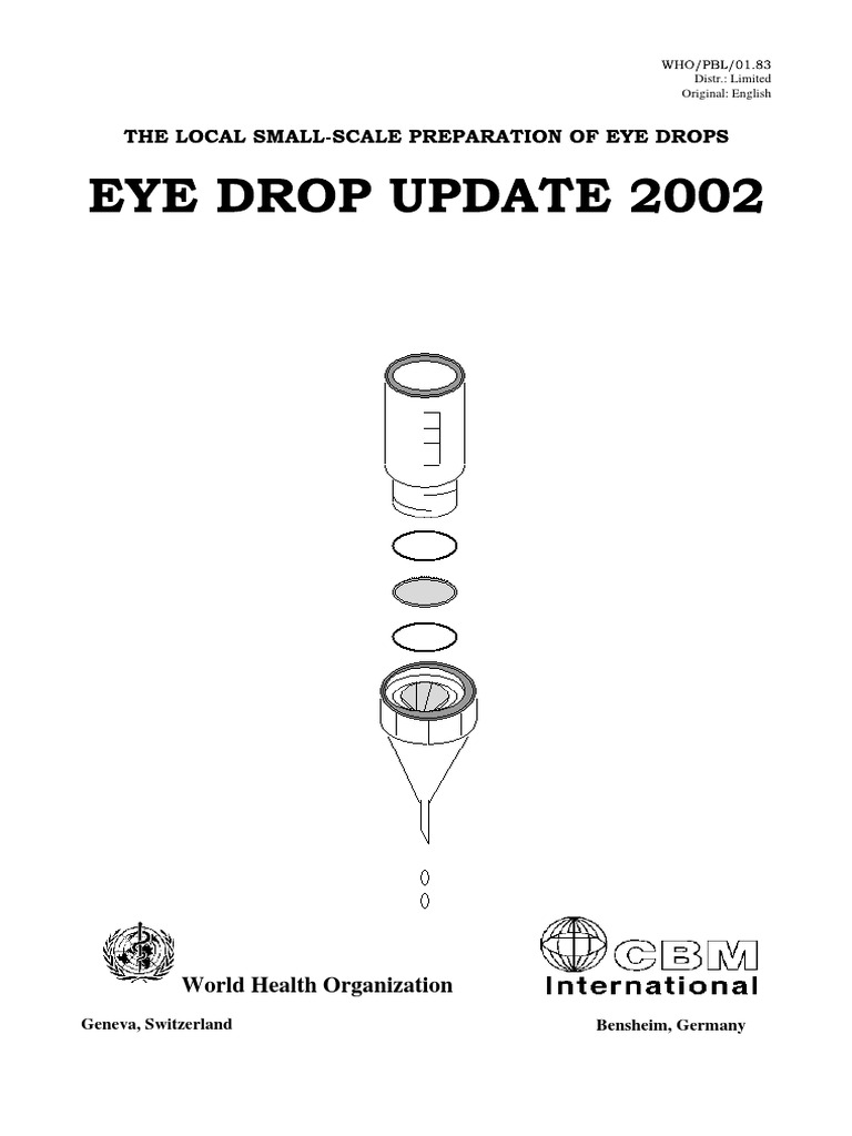 WHO Eye Drops | PDF | Filtration | Sterilization (Microbiology)