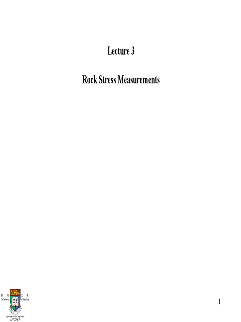 Rock Stress Measurement Techniques | PDF | Stress (Mechanics ...