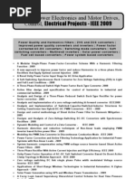 Download Power Electronics Project Titles 2009 - 2010 NCCT Final Year Projects by ncctrtp SN20107426 doc pdf