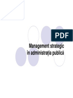 Management Strategic in Administratia Publica