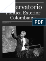 Observatorio Política Exterior Colombiana. Boletín N°7. Issn: 2322-6412