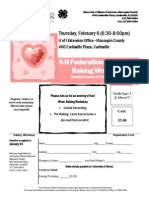 4-H Federation Valentine's Baking Workshop: Thursday, February 6 (6:30-8:00pm)