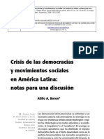 Boron, Crisis de La Democracia y MMS