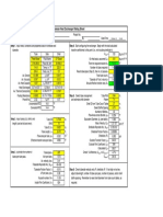 Tubular Heat Exchanger Rating Sheet: Start 2 o 2 o