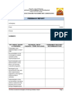 Feedback Report Template