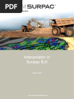 Surpac Interpolator