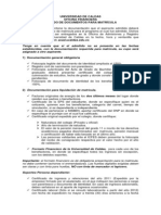 Lista de Documentos Admisiones 2013 1