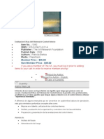 Evaluación eficaz del Control Interno