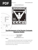 The Development of The Russian Conjugate Sequence System PDF