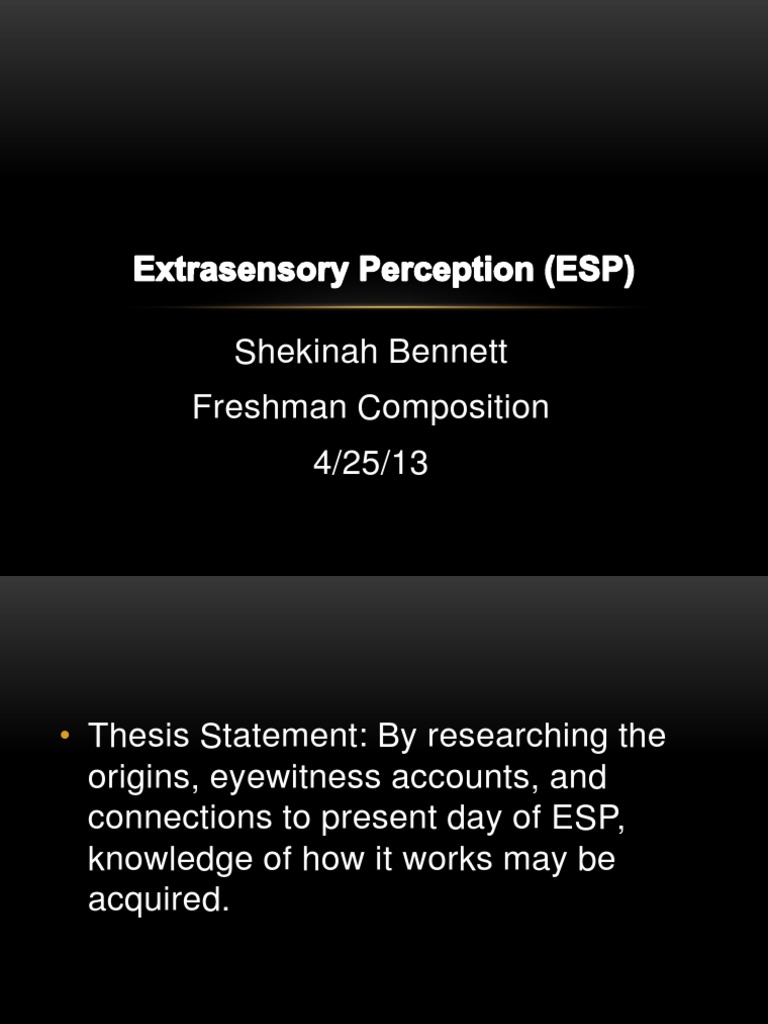 Extrasensory Perception (ESP) | PDF | Extrasensory Perception | Pseudo ...