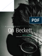 Alain Badiou – 2002, ON BECKETT © Clinamen Press