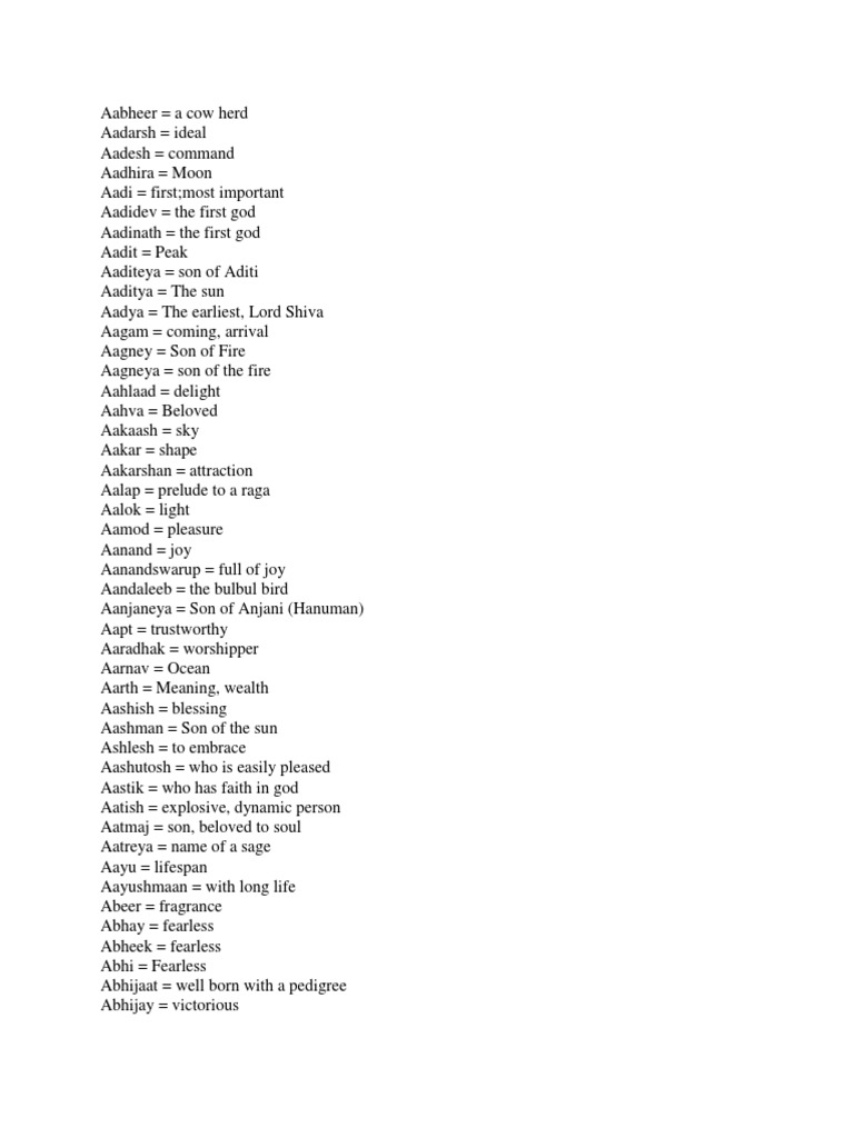 Baby Boy Names PDF Krishna Hinduism