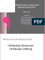 Artikulasi Konsonan Dan Diftong