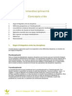 Interdisciplinarité Concepts Clé PDF
