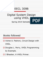EECL 309B Digital System Design using VHDL