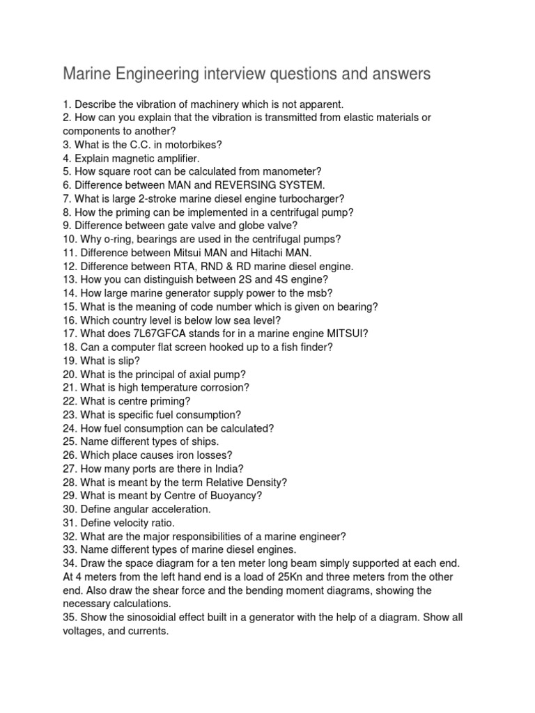 MARINE ENGINEERING QUESTIONS AND ANSWERS PDF FREE DOWNLOAD 2021 visual data 7