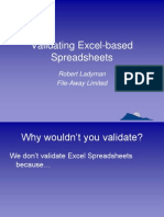 Validating Excel-Based Spreadsheets