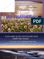 Be Thankful