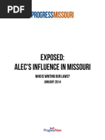 Download ALEC in Missouri - 2014 Report by Progress Missouri SN201186361 doc pdf