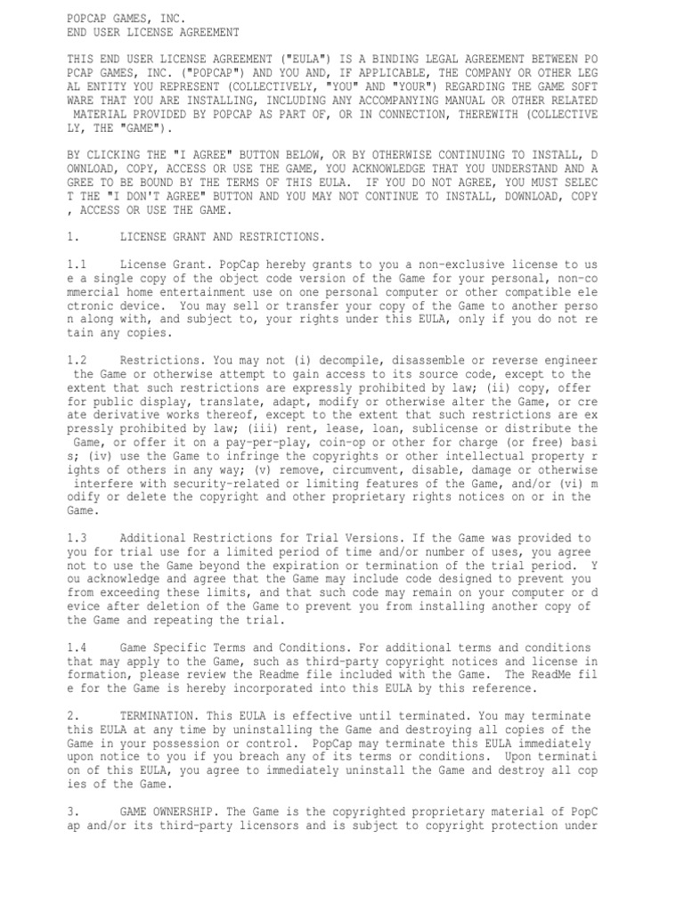 Eula 2 | PDF | Law
