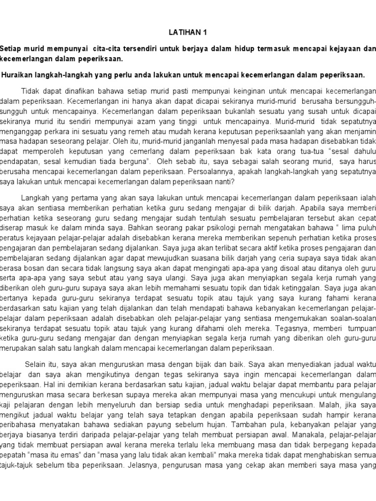 Contoh Karangan Pecutan Terakhir 2013 Pdf