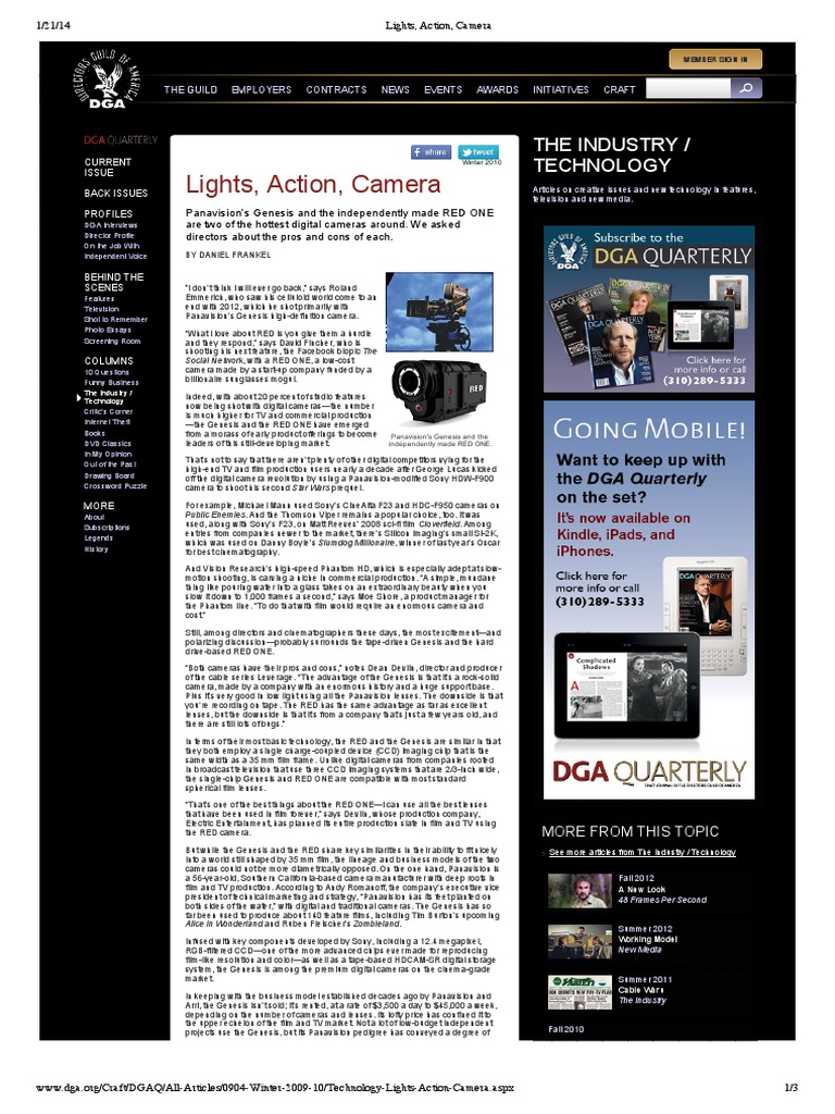 Lights, Action, Camera | PDF