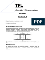 Acoplador en Cuadratura. Microondas