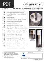 6TD Broadband Seismometer